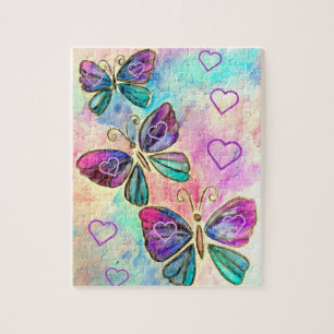 Hearts and Butterflies Puzzle