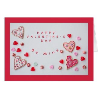 Hearts and Candy Valentine Card