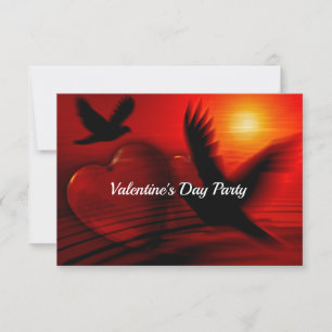 Hearts and Doves Invitation