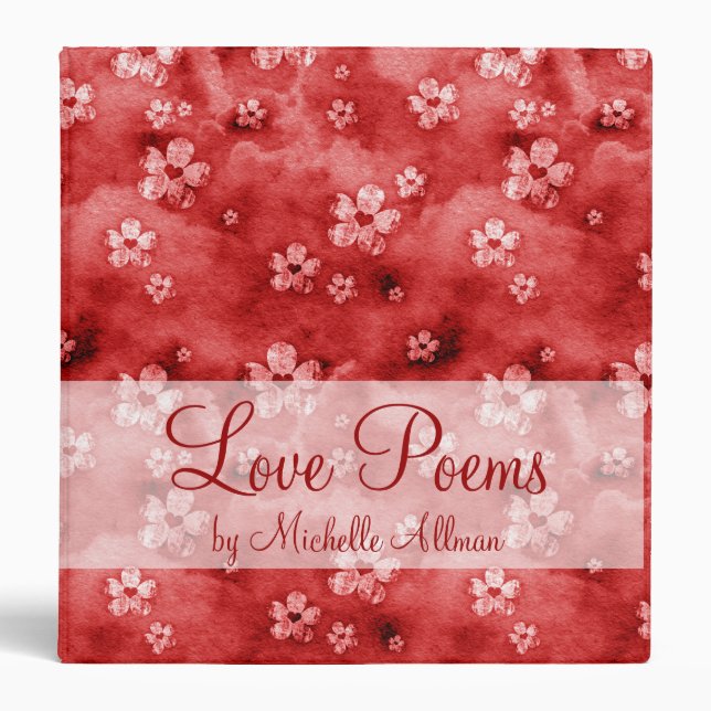 Hearts and Flowers Binder (Front)