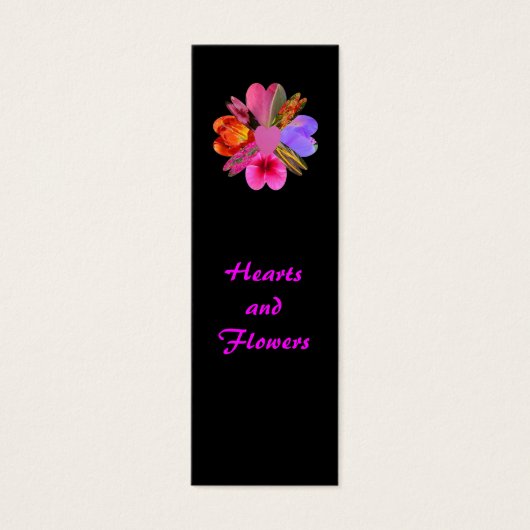Hearts and Flowers, Bookmark (Front)