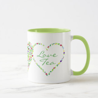 Hearts and Flowers, Love Tea Mug