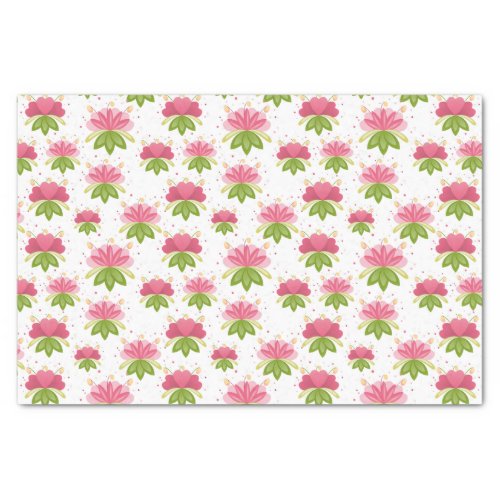 Hearts And Flowers Tissue Paper