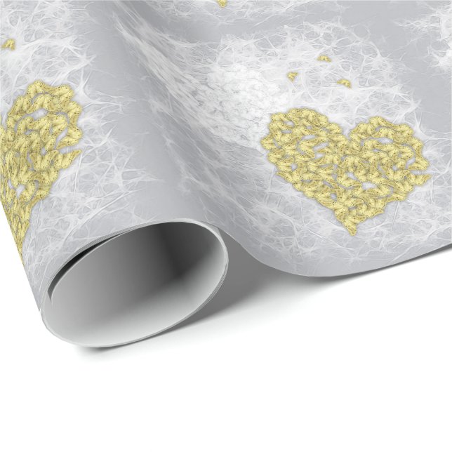 Hearts and ghosts of romance wrapping paper (Roll Corner)