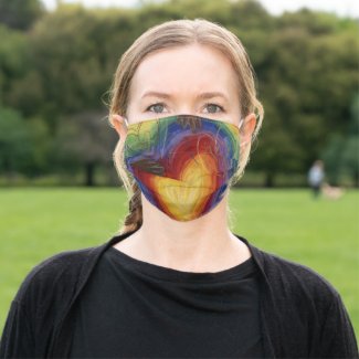 Hearts and Hands Love Diversity Custom Face Mask