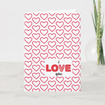 Hearts And Love Greeting Card