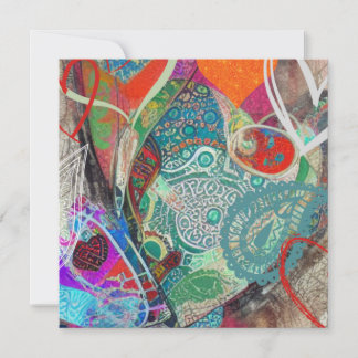 Hearts and Paisley Holiday Card