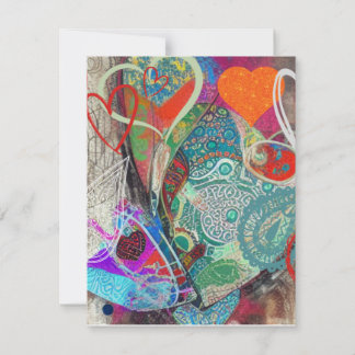 Hearts and Paisley Note Cards