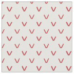 Hearts and Red Roses Faux Knitting Stitches Fabric