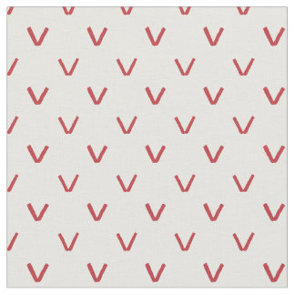 Hearts and Red Roses Faux Knitting Stitches Fabric