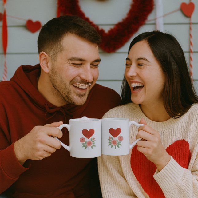 Hearts and Roses  Coffee Mug Set (Creator Uploaded)