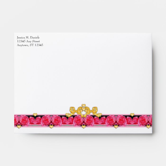 Hearts and Roses Envelope