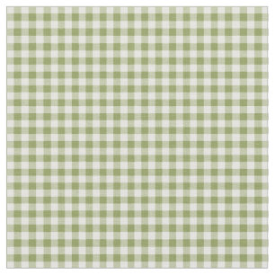 Hearts and Roses Green Check Gingham Fabric