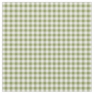 Hearts and Roses Green Check Gingham Fabric