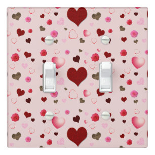 Hearts and Roses Light Switch Cover