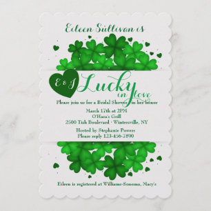 Hearts and Shamrocks Invitation
