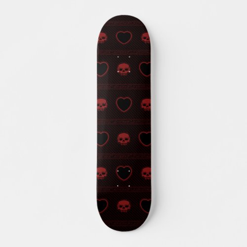 Hearts and Skulls Skateboard