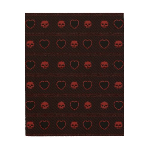 Hearts and Skulls Wood Wall Art