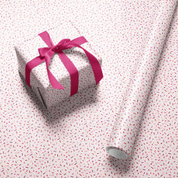 Hearts and sprinkles pink purple red Valentine&#39;s Wrapping Paper
