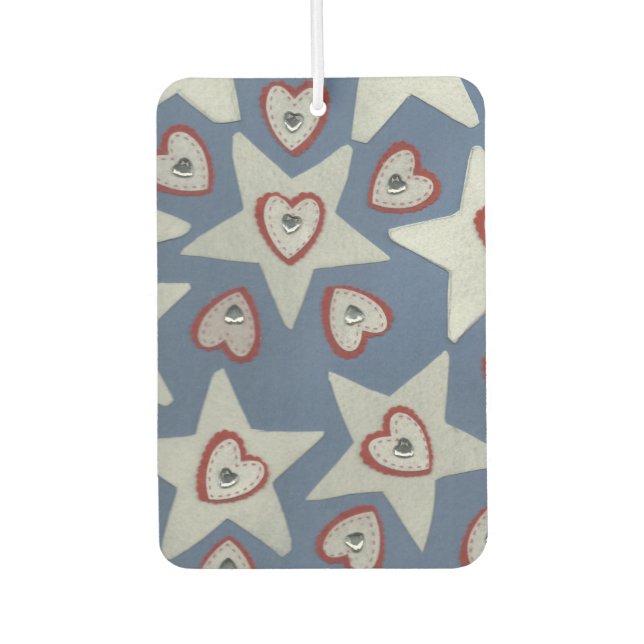 Hearts and Stars Air Freshener (Front)