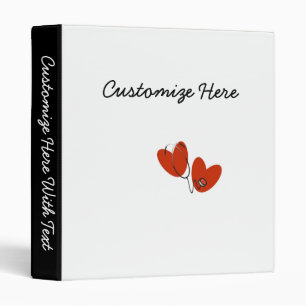 Hearts and Stethoscope T-shirts and Gifts 3 Ring Binder
