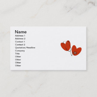 Hearts and Stethoscope T-shirts and Gifts Business Card