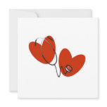 Hearts and Stethoscope T-shirts and Gifts Cards