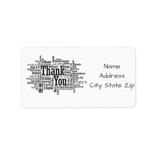 HEARTS AND WEDDING RINGS ADDRESS LABEL