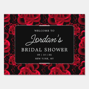 Hearts Aplenty Elegant Bridal Shower Sign