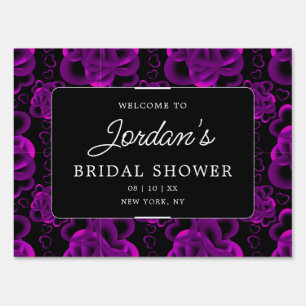 Hearts Aplenty Elegant Bridal Shower Sign