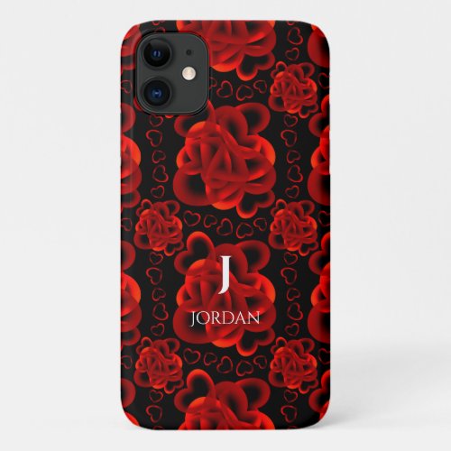 Hearts Aplenty Pattern iPhone 11 Case