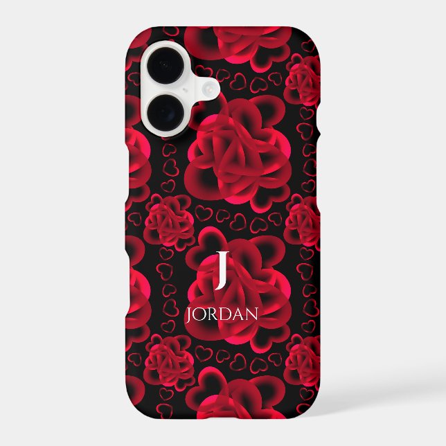 Hearts Aplenty Pattern Iphone Case (Back)