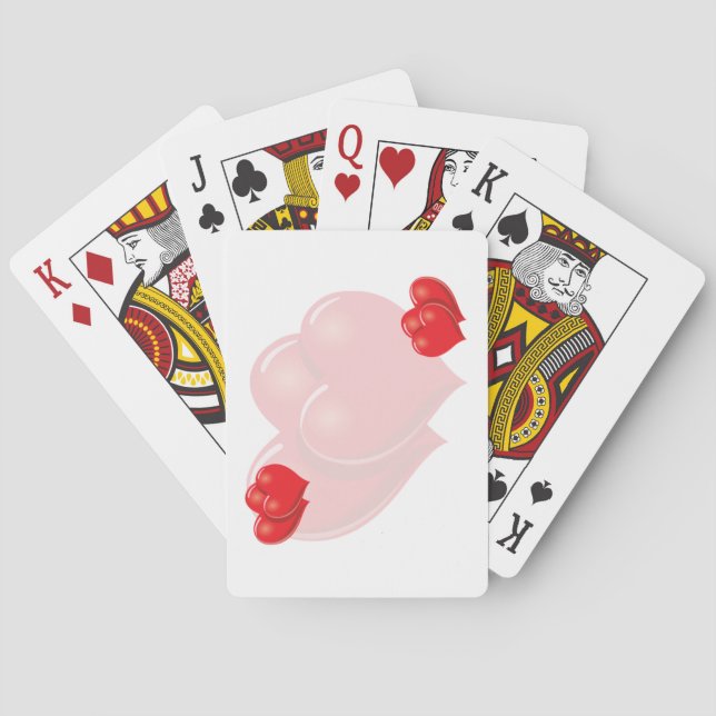 Hearts are Heavy Hearts  Poker Cards (Back)