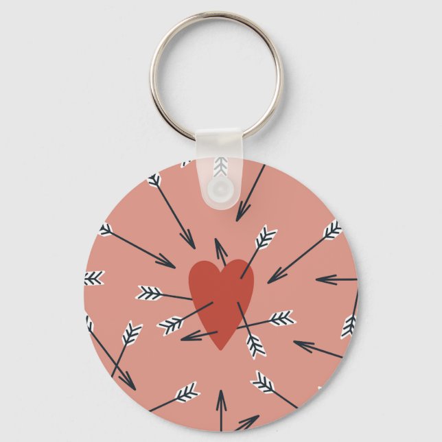 Hearts arrows hand-made. keychain (Front)