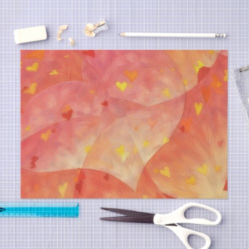 Hearts Art Love Tissue Paper