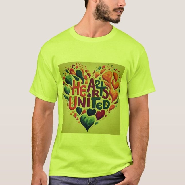 hearts arts united T-Shirt (Front)