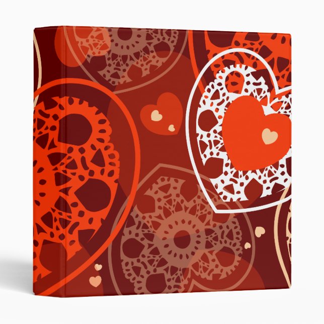 Hearts background, binder (Front/Spine)