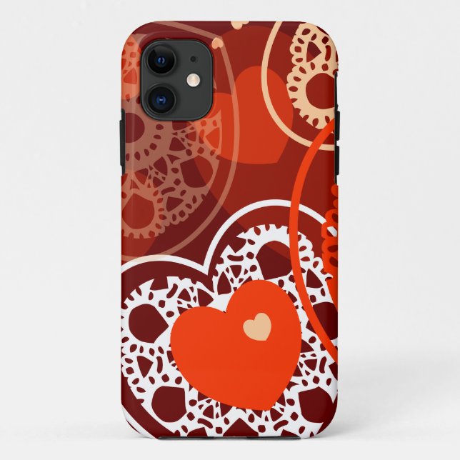 Hearts background Case-Mate iPhone case (Back)
