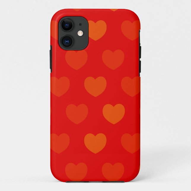 Hearts background, iPhone 5 case (Back)