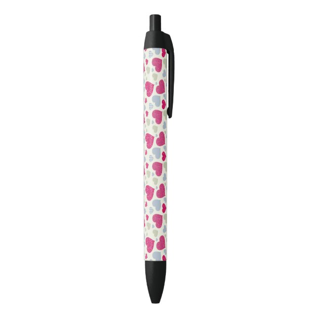 Hearts Background Pen (Bottom (Vertical))