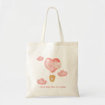 Hearts Balloon Valentine Personalized Photo Tote Bag