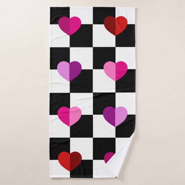 Hearts Bath Towel (Bath Towel)