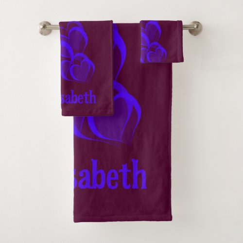 heartsBath Towel Set sethomechecksstripes