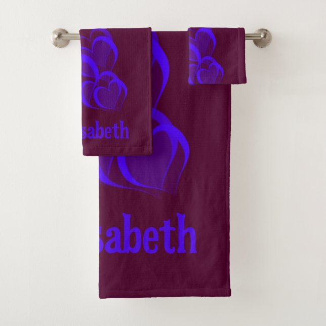 hearts,Bath Towel Set, set,home,checks,stripes (Insitu)