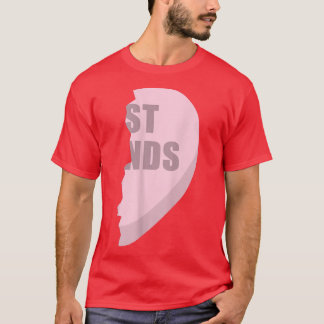 Hearts Best Friend T s  Matching Bff Outfits Tees5 T-Shirt