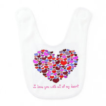 Hearts Bib
