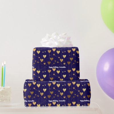 hearts birthday Valentine's Day anniversary  Wrapping Paper