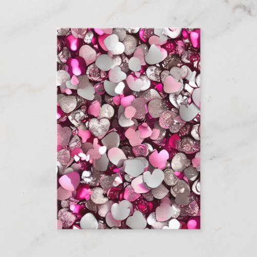 Hearts Bokeh Valentine Background Calling Card