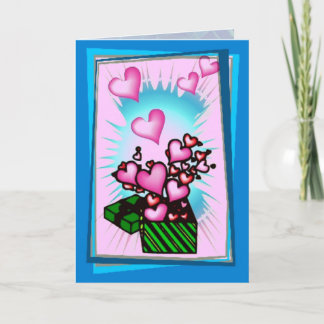Hearts Box Mother's Day Card