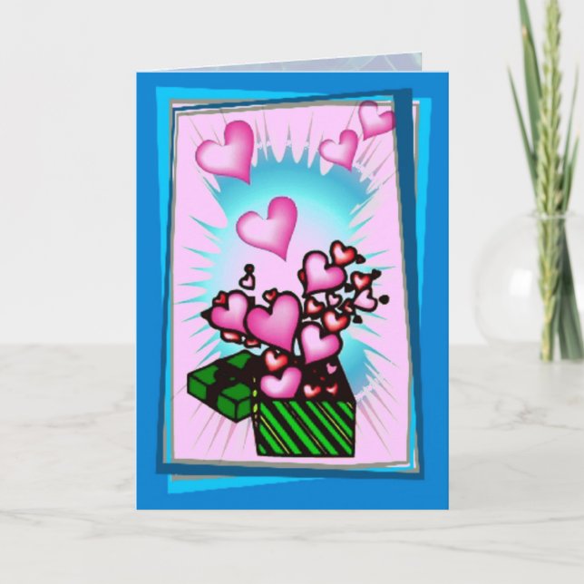Hearts Box Mother's Day Card (Front)